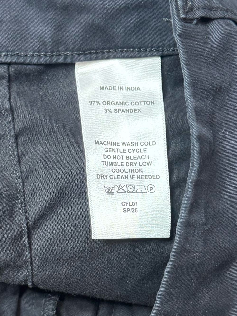 Quince Organic Stretch Cotton Chino Cropped Wide Leg Pants size 16 CFL01 - Picture 8 of 13